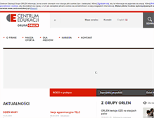 Tablet Screenshot of centrumedukacji.pl